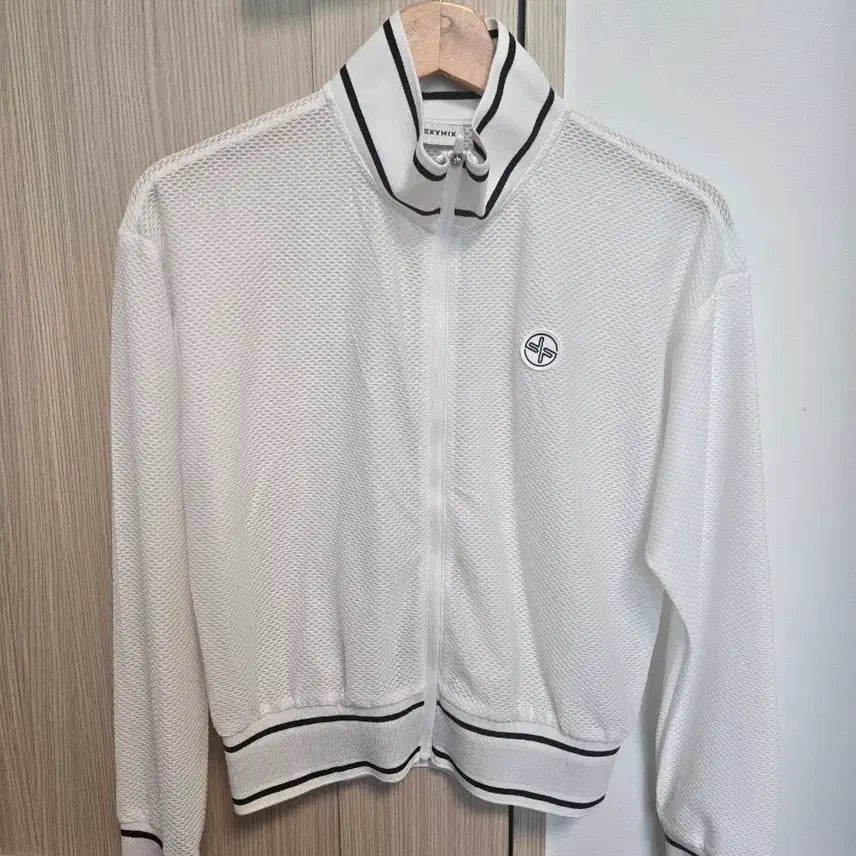 [BUNJANG] Xexymix White Mesh Zip-Up Jacket Size S / 젝시믹스 화이트 메쉬 집업 자켓 S