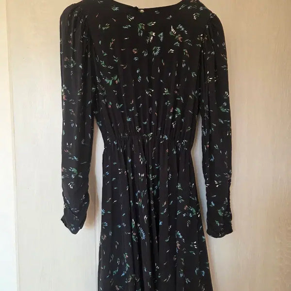 [BUNJANG] Kim's Boutique Black Flower Pattern Dress / 킴스부띠끄 블랙 플라워 패턴 원피스