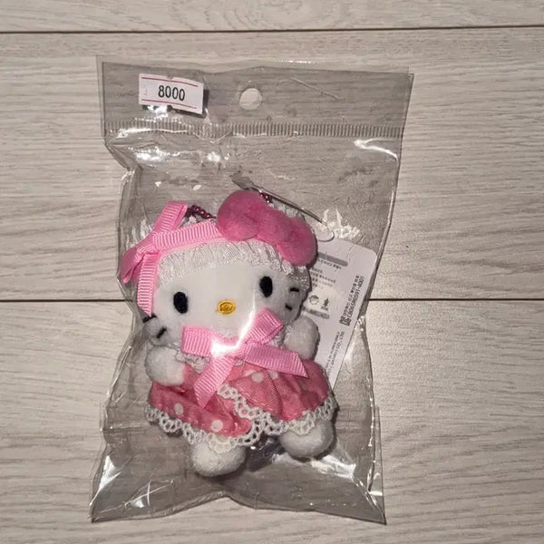 [BUNJANG] Hello Kitty Plush Pink Keyring / 헬로키티 인형 핑크 키링