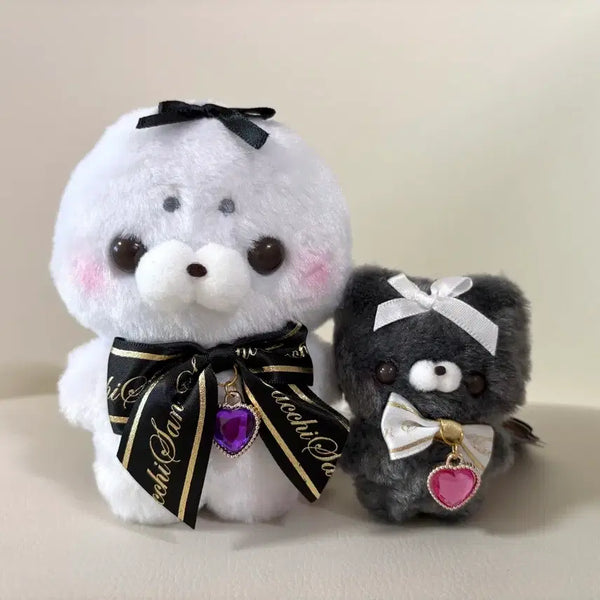 [BUNJANG] Squishy Touch Plush Set - Gothic Medium & Small Dolls with Keychain / 스쿳토탓치상 고딕 중형 인형(누이)+키링 세트(물범, 고양이)