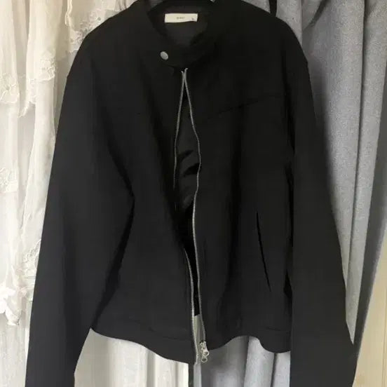 [BUNJANG] Suede Crop Biker Jacket / 스웨이트 크롭 바이커 자켓