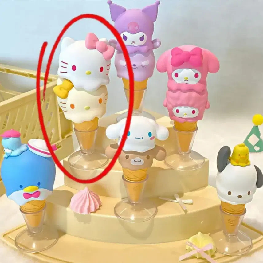 [BUNJANG] Sanrio Ice Cream Figure Kitty / 산리오 아이스크림 피규어 키티