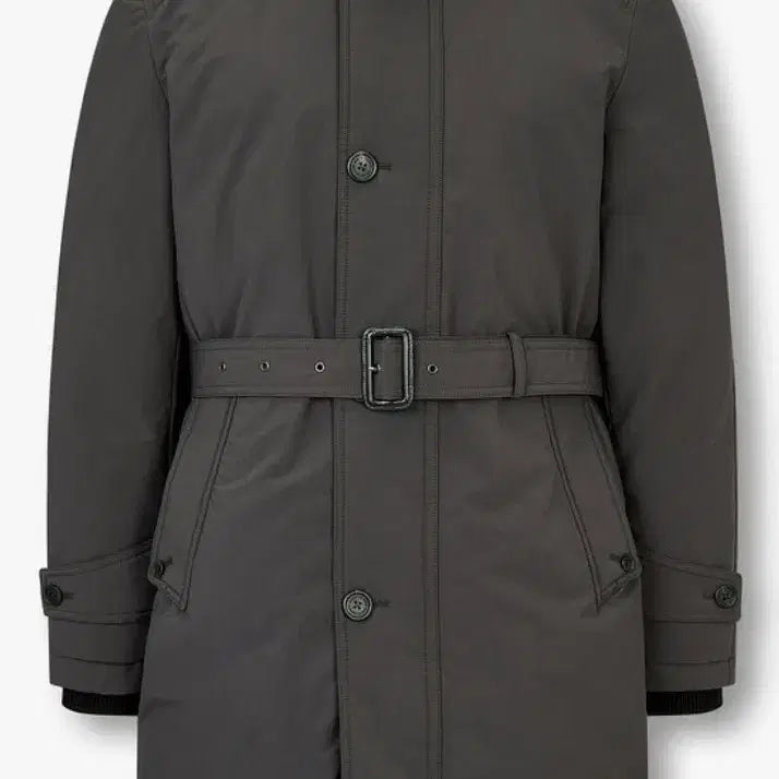 [BUNJANG] MAN ON THE BOON Belted Knit Neck Goose Down Padding Coat 52 / 맨온더분 벨티드 니트 넥 구스다운 패딩 코트 52