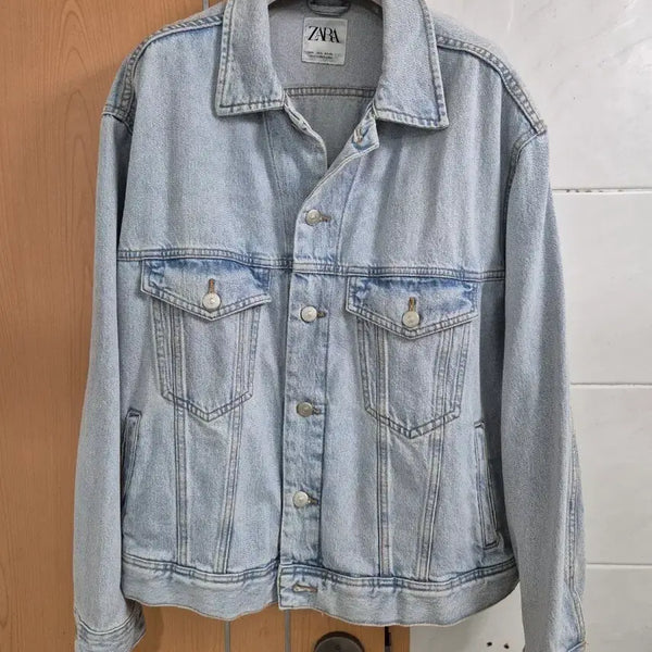 [BUNJANG] ZARA Oversized Denim Trucker Jacket / 자라(ZARA) 오버핏 데님 트러커자켓