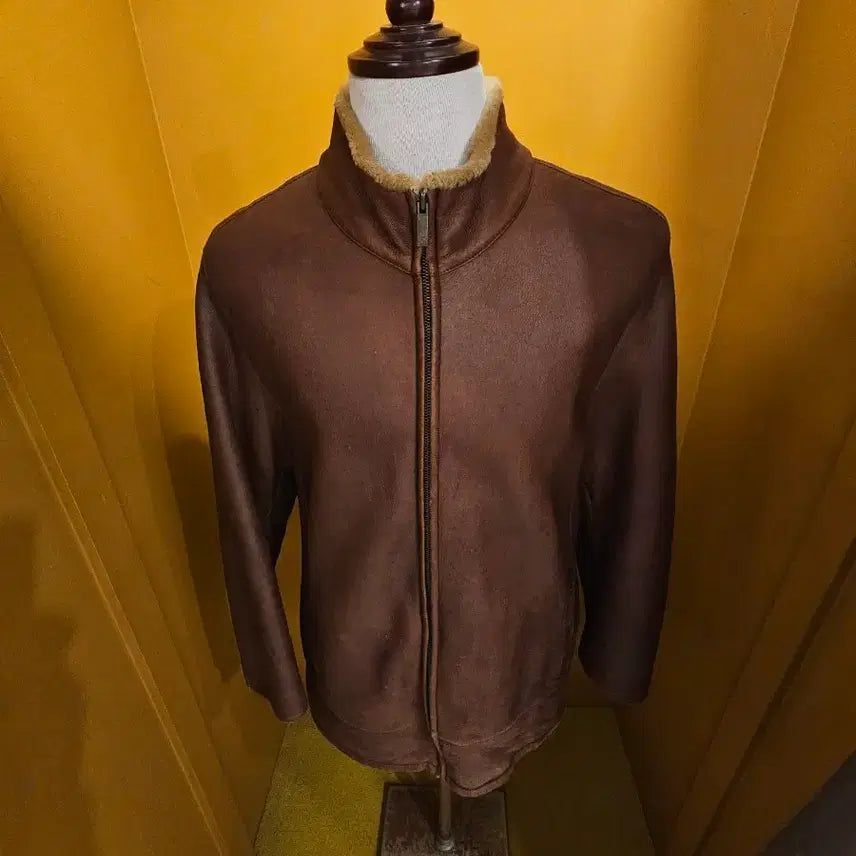 [BUNJANG] Carte Blanche Genuine Leather Shearling Biker Jacket / 까르뜨블랑슈 양가죽 무스탕자켓 95~100