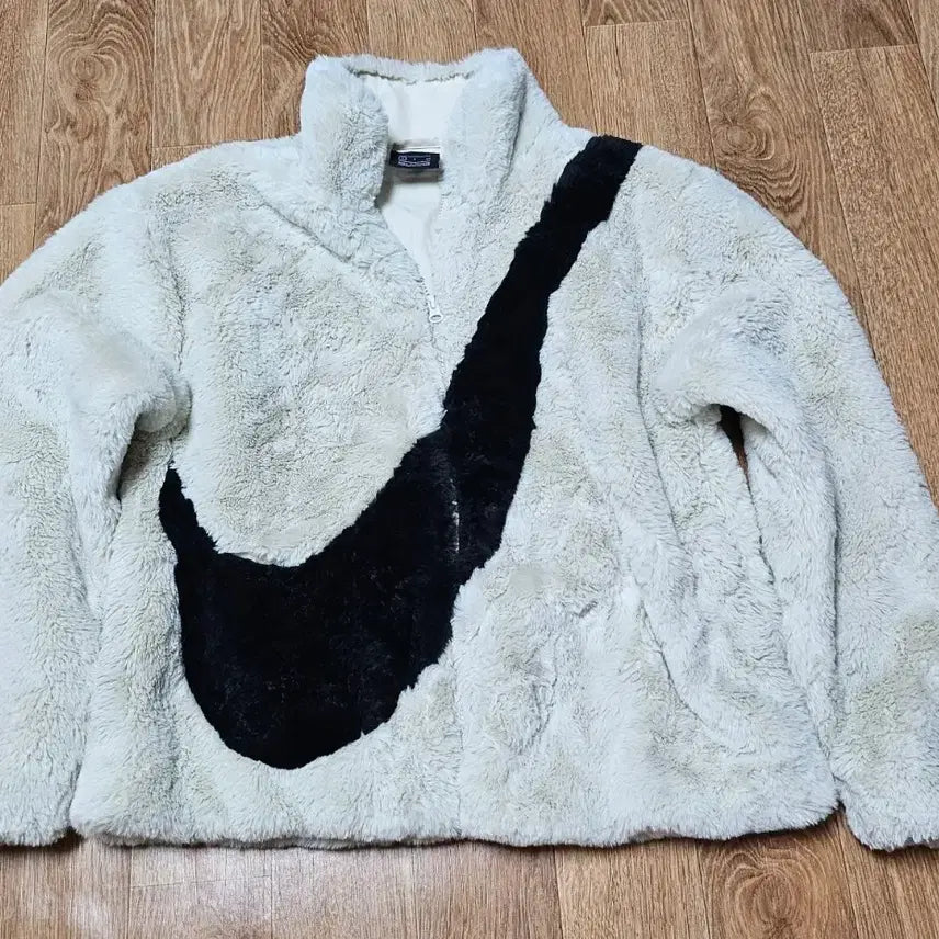 [BUNJANG] Nike Big Swoosh Fur Jacket - Size S / 나이키 빅스우시 퍼 자켓  S
