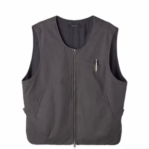 [BUNJANG] Hatching Room Layered Vest Charcoal / (4) 해칭룸 레이어드 베스트 차콜