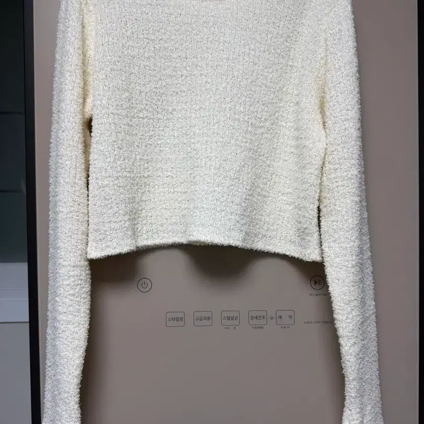 [BUNJANG] Linen Crop Knit / 리넨느 크롭 니트