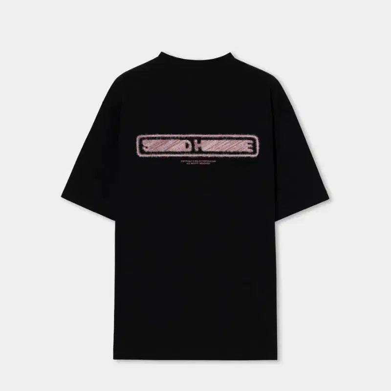 [BUNJANG] Solid Homme Black Solid Back Logo T-Shirt Size 46 / 솔리드옴므 블랙 솔리드 백로고 티셔츠 46