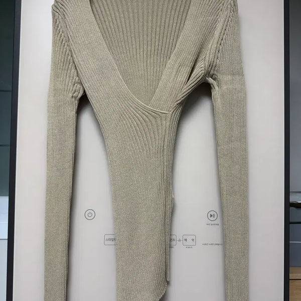 [BUNJANG] Ribbed Knit Sweater / 랩니트