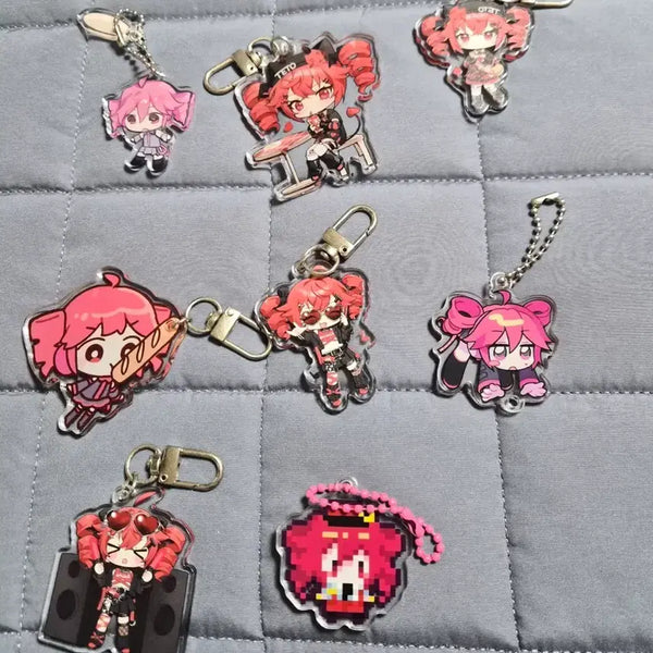 [BUNJANG] Kasane Teto Unofficial Keychain Bundle / 카사네 테토 비공굿 키링 일괄