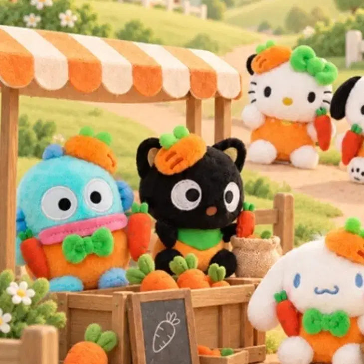 [BUNJANG] Sanrio Hangyodon Carrot Keychain / (정품/새상품) 한교동 당근 키링 산리오