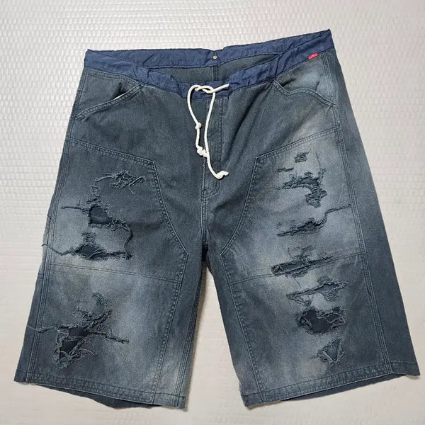 [BUNJANG] Anachronorm Distressed Denim Shorts / 아나크로놈 데님 숏팬츠 34