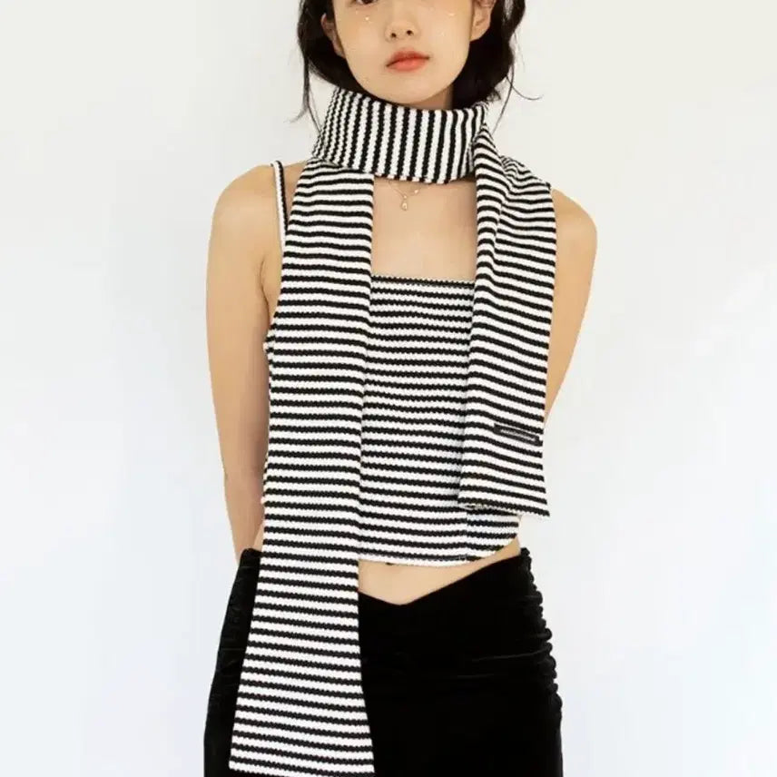 [BUNJANG] Ilgu-il Studio Sleeveless Top + Scarf Set / (새상품) 일구구일스튜디오 나시+머플러