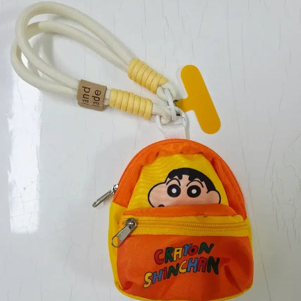 [BUNJANG] Crayon Shin-chan Mini Backpack Pouch Keychain / 짱구 미니 백팩 파우치 키링 새상품