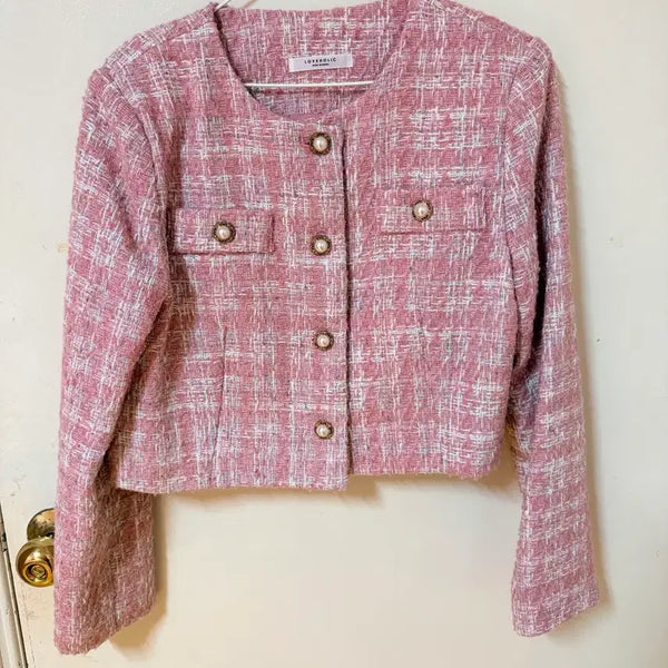 [BUNJANG] Cropped Tweed Jacket / 크롭 트위드 자켓 판매합니다