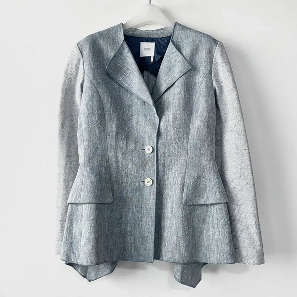 [BUNJANG] Agnona Linen Silk Blazer Jacket / 아뇨나 린넨 실크 블레이저 자켓