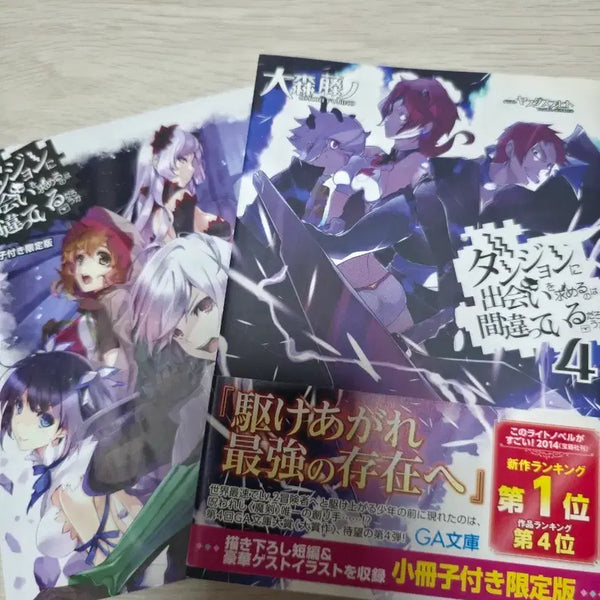 [BUNJANG] Danmachi Vol. 4 First Edition Japanese Original Edition / 던만추4권 초판 일본원어입니다
