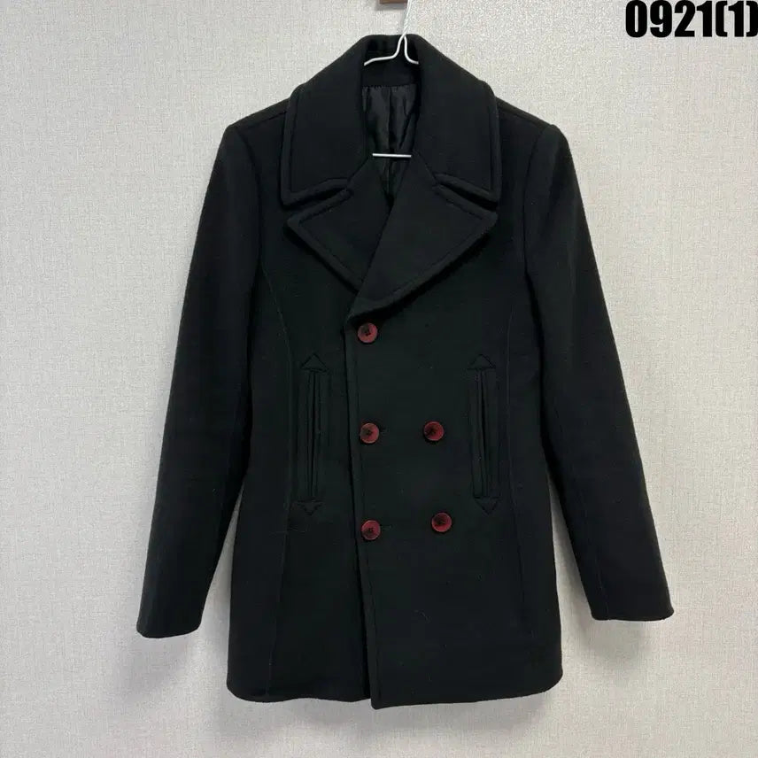 [BUNJANG] KAXMAN Black Double-Button Wool Coat M / 카이아크만 블랙 더블버튼 울 코트 M