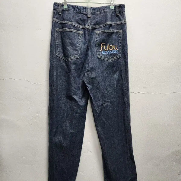 [BUNJANG] FUBU Embroidered Lettering Jeans / FUBU 자수레터링 청바지