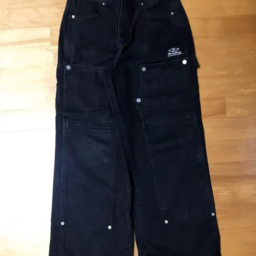 [BUNJANG] Travel Carpenter Denim Pants Black / 트래블 카펜터 데님 팬츠 블랙