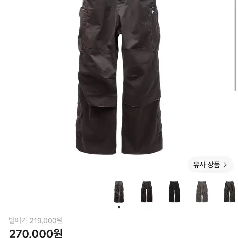 [BUNJANG] Dickies Hacking Room Ji Cargo Work Pants Bleached Black / (3) 디키즈 해칭룸 집 카고 워크 팬츠 블리치드 블랙