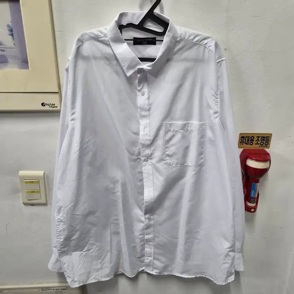 [BUNJANG] Plus Size White Shirt 4XL / 빅사이즈 화이트 셔츠 4XL