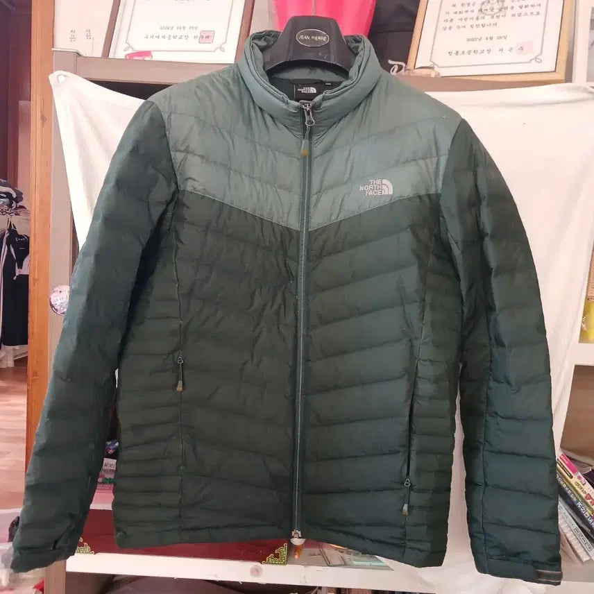 [BUNJANG] The North Face Down Jacket Khaki Size 100 / 노스페이스 다운 자켓 카키색 100