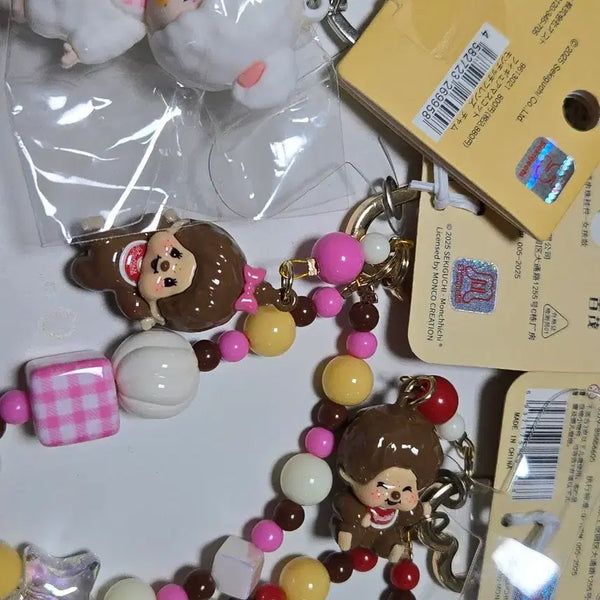[BUNJANG] Monchhichi Authentic Keyring Set Bundle / 몬치치 정품키링 3종 일괄