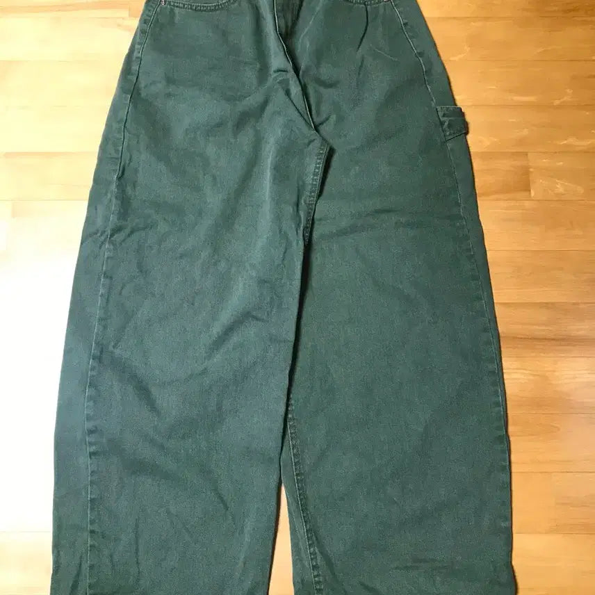 [BUNJANG] Sinch Color Carpenter Wide Work Pants / 신시 컬러 카펜터 와이드 워크 팬츠 아메카지 와이드팬츠