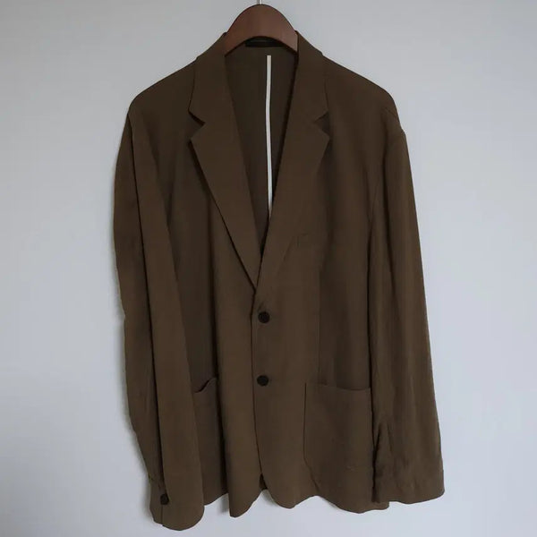 [BUNJANG] 554 Men's Brown Blazer Jacket / 554 THEY 남성 브라운 블레이저 자켓