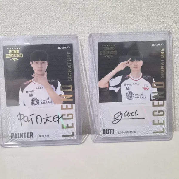 [BUNJANG] T1 Faker Autographed Card Bundle / 티원 볼트 페인터 구티 싸인카드 일괄