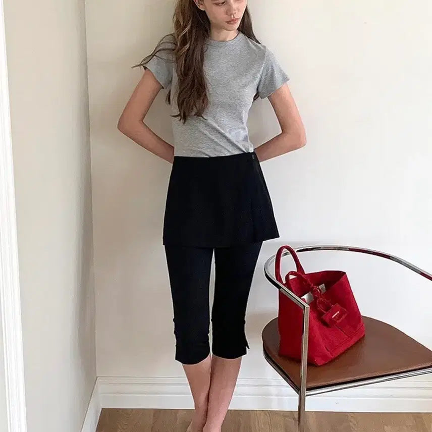 [BUNJANG] Around Yul Capri Wrap Pants Set XS / [새상품/택o]어라운드율 카프리 랩 팬츠 세트 XS