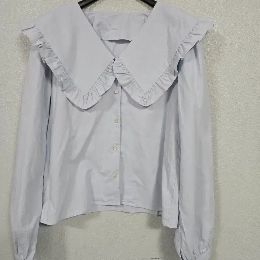[BUNJANG] Soloist Sera Crop Blouse (Size S) / 솔로이스트 세라 크롭 블라우스 S
