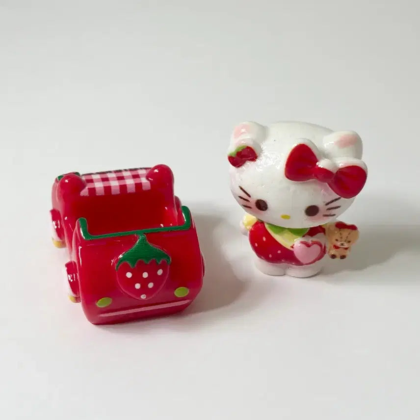 [BUNJANG] Miniature Strawberry Tea / 미니어쳐 키티 딸기 차