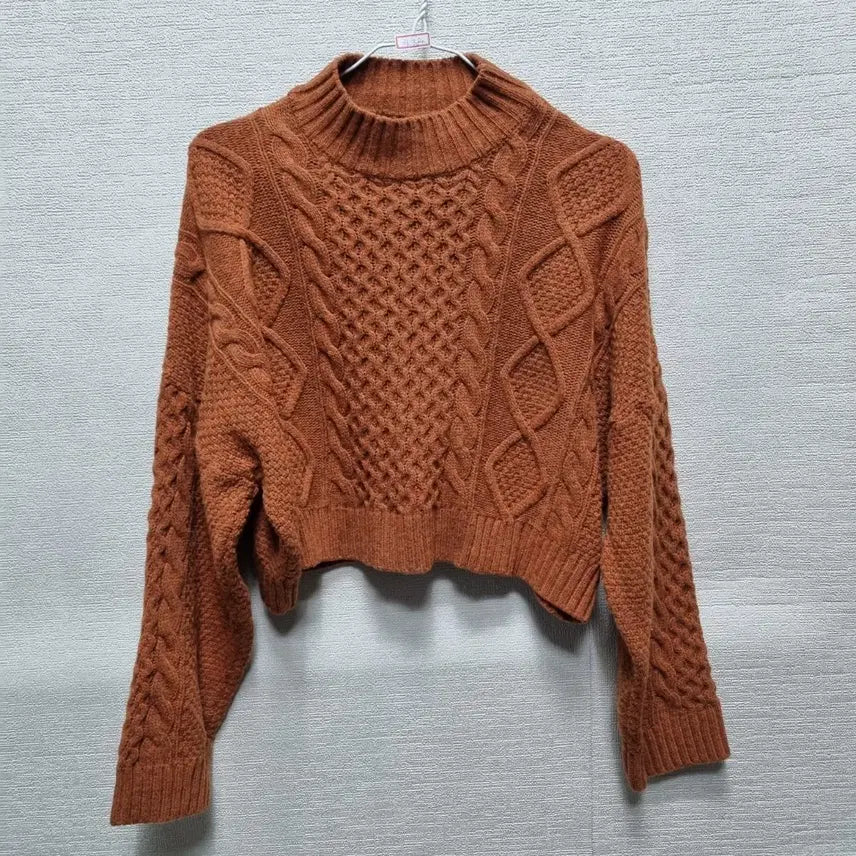 [BUNJANG] Cropped Knit Sweater / 카380 크롭 니트 스웨터