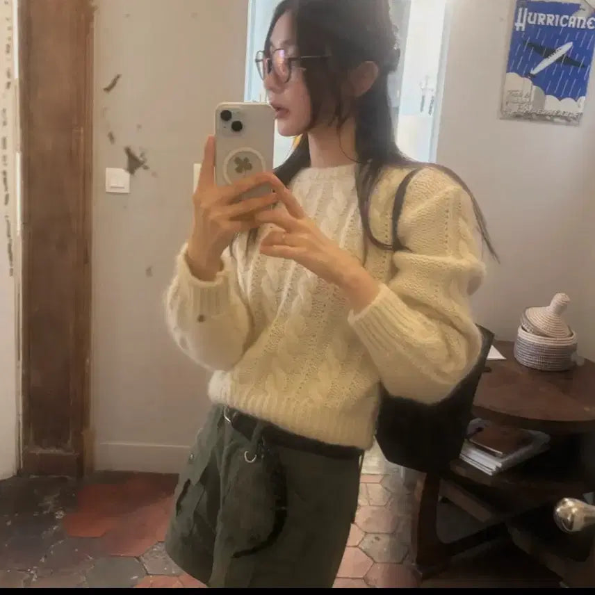 [BUNJANG] The Barnet Pope Cable Knit Sweater / 더바넷 Pope Cable Knit Sweater