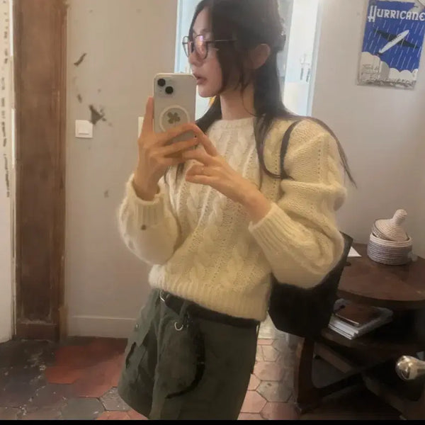 [BUNJANG] The Barnet Pope Cable Knit Sweater / 더바넷 Pope Cable Knit Sweater