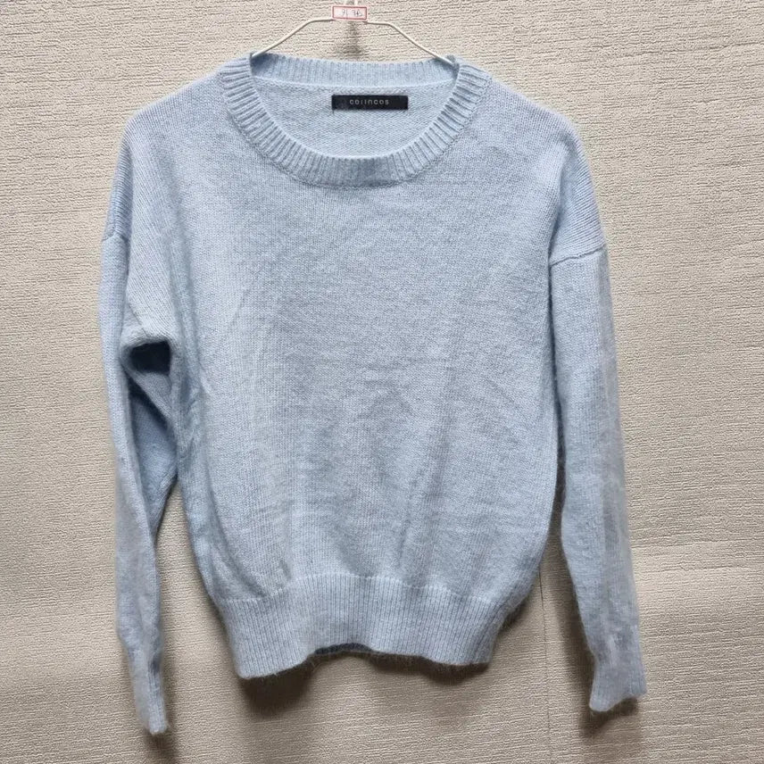 [BUNJANG] Pastel Blue Knit T-Shirt / 카382 니트 티셔츠