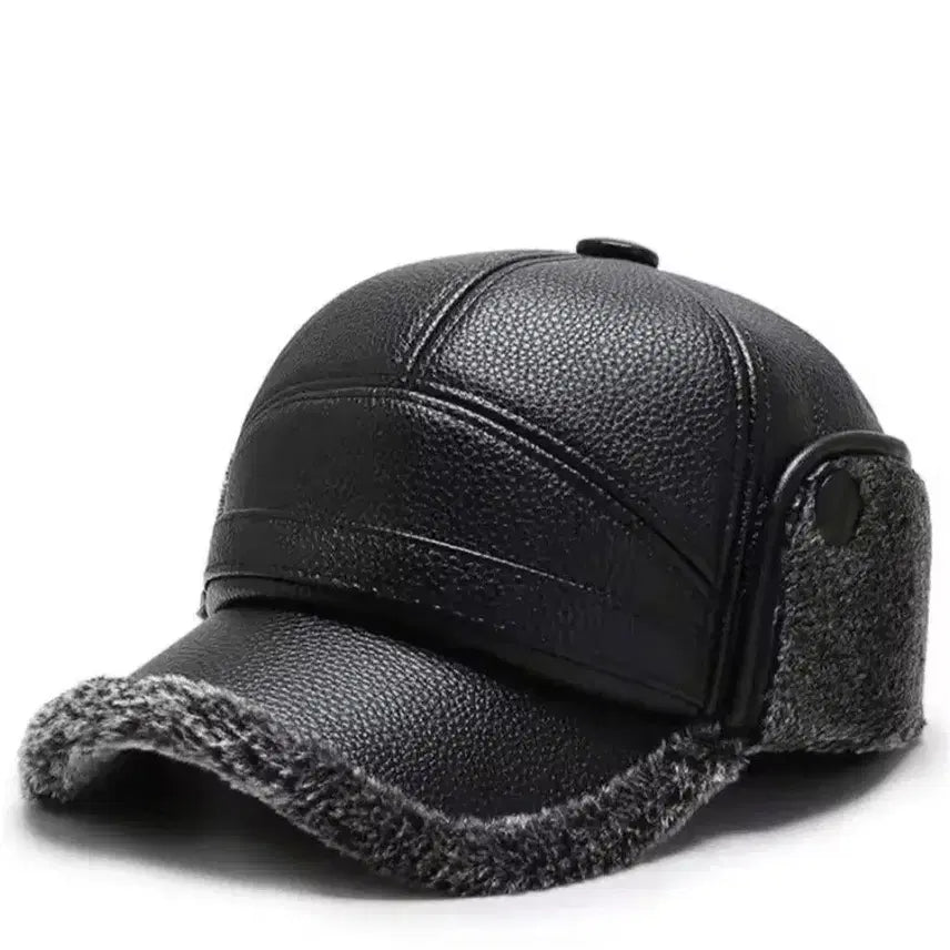 [BUNJANG] Black Winter Fur Hat / 블랙 방한 털 모자