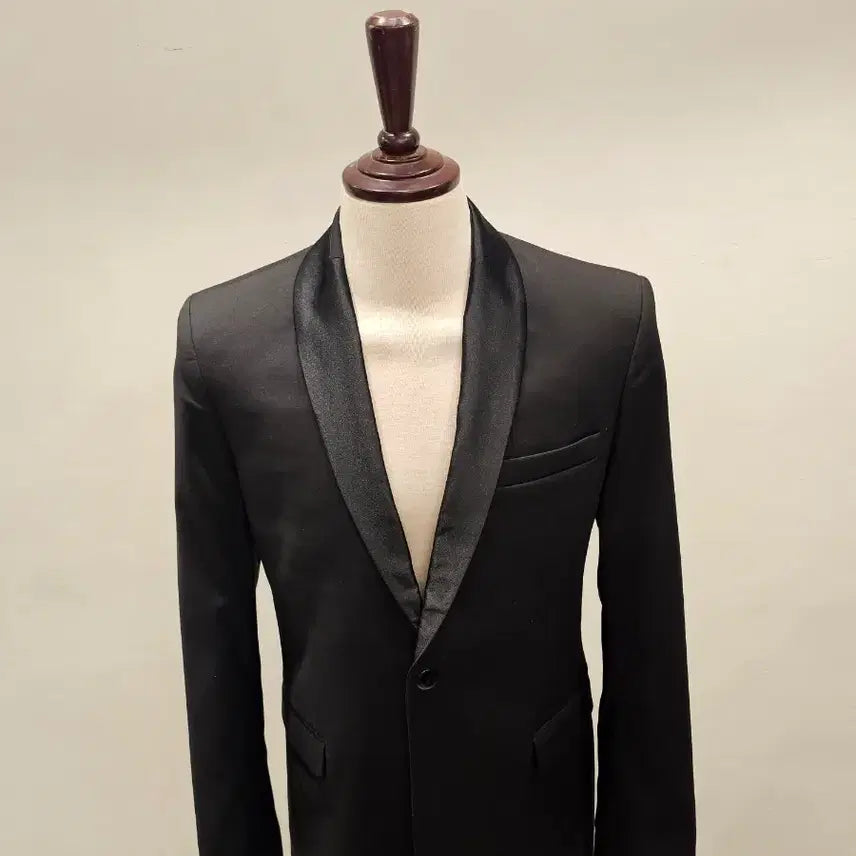 [BUNJANG] Yves Saint Laurent Tuxedo Jacket Shawl Lapel 1-Button Tailored Black / 입생로랑 턱시도 자켓