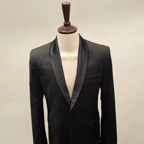[BUNJANG] Yves Saint Laurent Tuxedo Jacket Shawl Lapel 1-Button Tailored Black / 입생로랑 턱시도 자켓