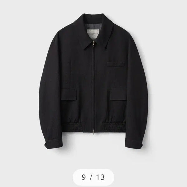 [BUNJANG] Vellie Diagonal Blouson Jacket Black / 벨리에 다이에그널 블루종  블랙팝니다