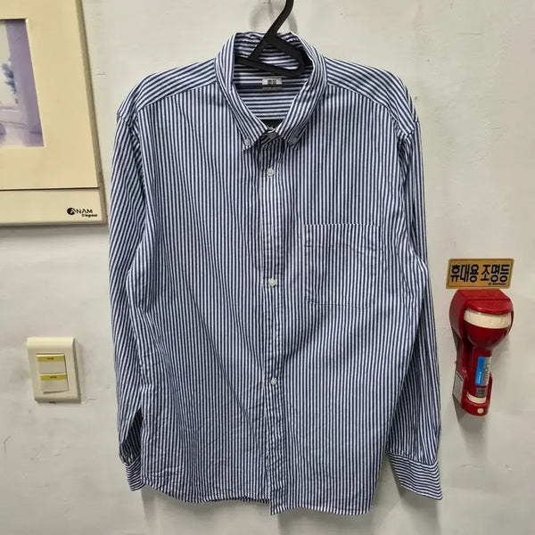 [BUNJANG] Uniqlo Striped Shirt / 유니클로 스트라이프 셔츠