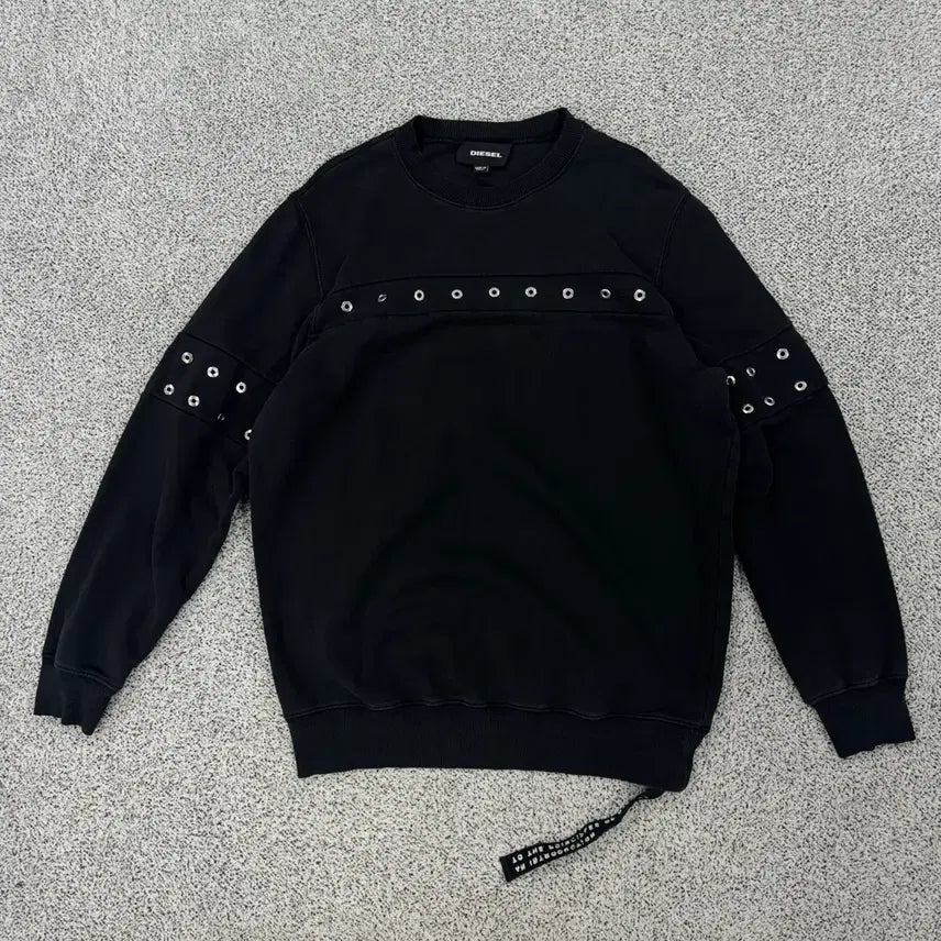[BUNJANG] Diesel Eyelet Sweatshirt / 디젤 아일렛 맨투맨