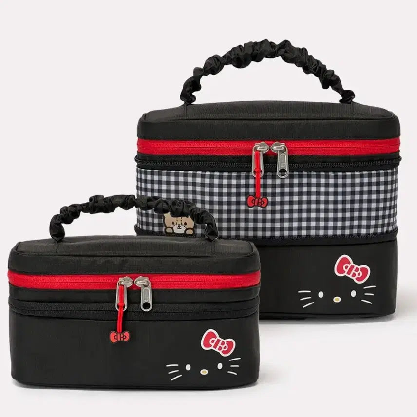 [BUNJANG] Brandon Hello Kitty Makeup Pouch Black / 브랜든 헬로키티 메이크업 파우치 블랙 판매 (미개봉)