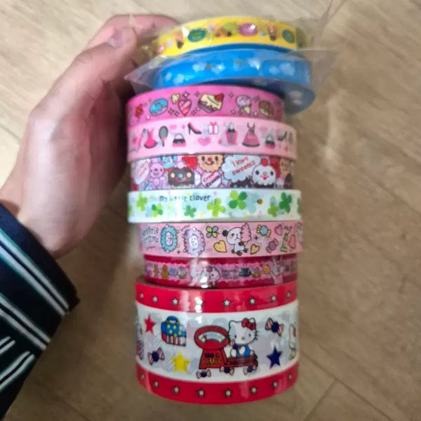[BUNJANG] Heisei Retro Classic Kitty Design Tape Set / 한국고전 헤이세이 레트로 고전키티 디자인 테이프 세트