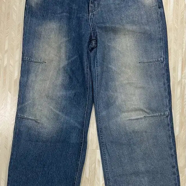 [BUNJANG] Martin Plan Contrast Laser Jeans - Blue M / 마틴플랜 Contrast Laser Jeans - BLUE M