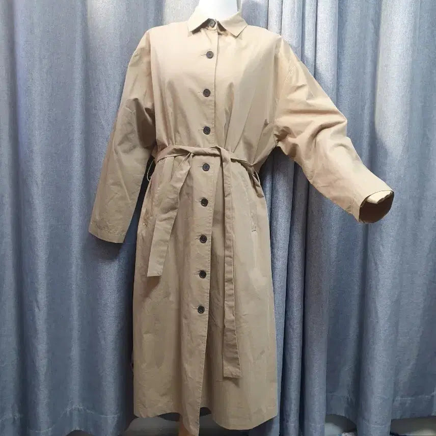 [BUNJANG] Beige Balmacaan French Coat / 발마칸 베이지 프렌치코트