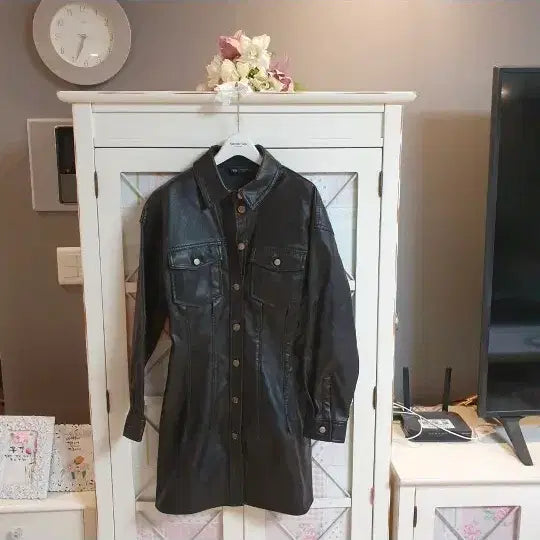 [BUNJANG] Zara Leather Mini Dress Size 55 / 자라 레더원피스/55